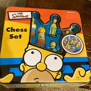Vintage 2002 The Simpsons chess game , sealed in factory plastic